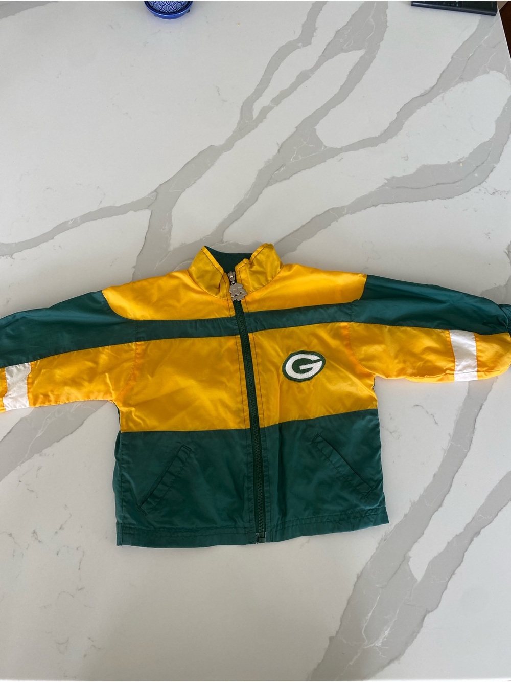 Green Bay Packers Kids Yellow & Green Zip-Up Jacket